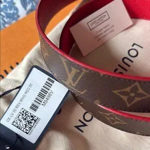 Louis Vuitton | Accessories | Louis Vuitton Red And Brown  display picture 2